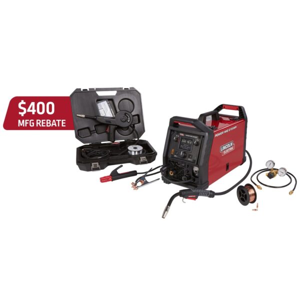 Lincoln Power MIG 215 MPi Multi Process Welder – Aluminum One Pak (K4877-1)