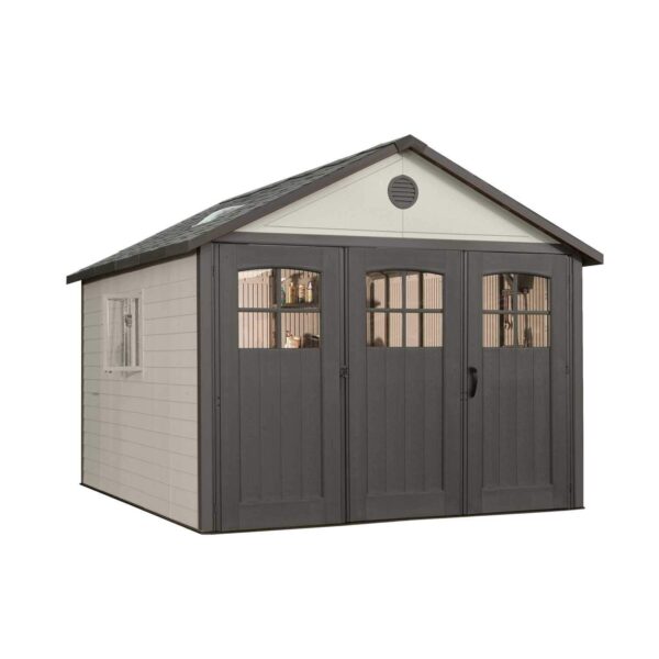 Lifetime 60187 11 x 11 Ft. Outdoor Storage Shed, Desert Sand 11 x 11′ - Image 2