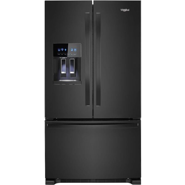 Whirlpool – 24.7 Cu. Ft. French Door Refrigerator – Black