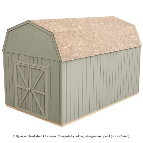 Handy Home Products Braymore 10×16 Do-It-Yourself Wooden Storage Shed Without Floor - Image 10