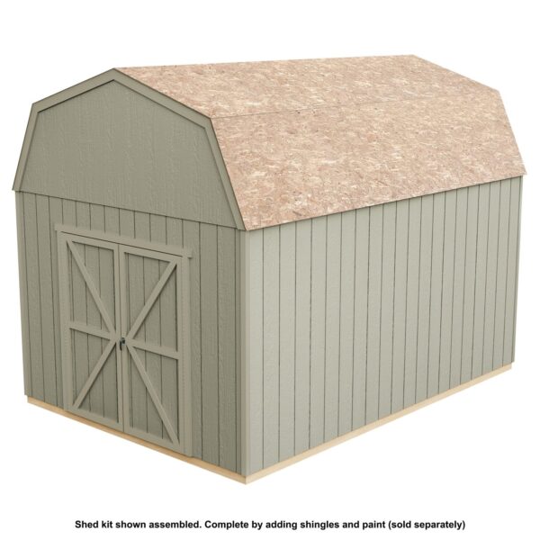 Handy Home Products Braymore 10×14 Do-It-Yourself Wooden Storage Shed with Floor - Image 6