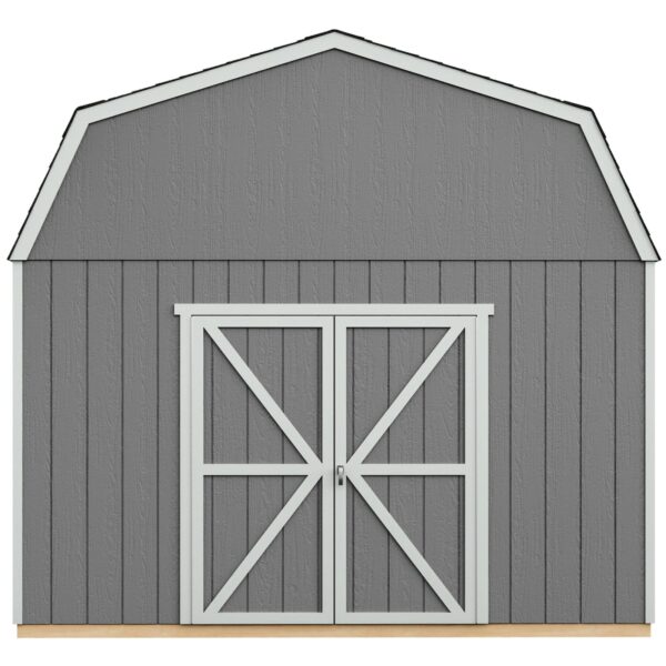 Handy Home Products Hudson 12×16 Do-it-Yourself Wooden Storage Shed Brown Without Floor - Image 2