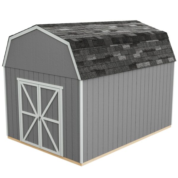 Handy Home Products Braymore 10×16 Do-It-Yourself Wooden Storage Shed Without Floor - Image 4