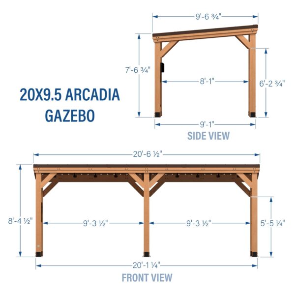 Backyard Discovery 20×9.5 Arcadia Gazebo - Image 9