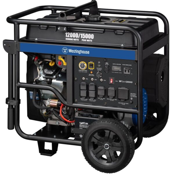 Westinghouse WGen12000 Ultra Duty Portable Generator – 12000 Rated Watts & 15000 Peak Watts – Gas Powered – Electric Start – Transfer Switch & RV Ready – CARB Compliant - Image 11