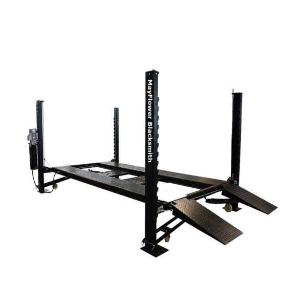 Mayflower Blacksmith Heavy Duty Four Post Lift Storage Service Extra Length Height Pro8000XLH