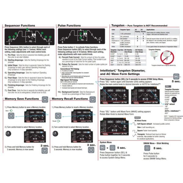 Lincoln Aspect 375 Ready-Pak AC/DC TIG Welder (K3946-2) - Image 2